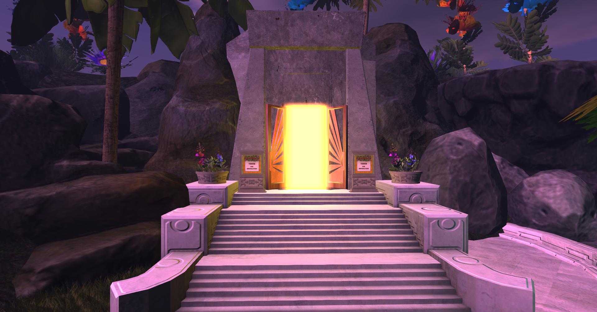 The portal to enter the game.